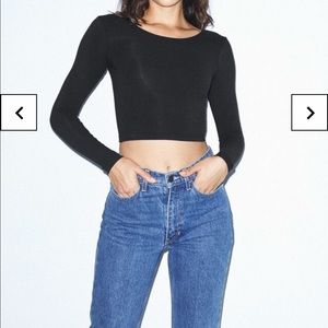 Long sleeve crop top from American Apparel